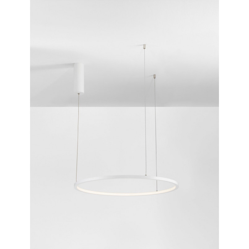 Lampa Wisząca Cirkel LED - Nowoczesna, Okrągła, Biała | Decolab24