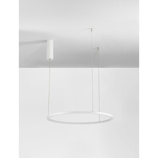 Lampa Wisząca Cirkel LED - Nowoczesna, Okrągła, Biała | Decolab24