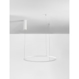 Lampa Wisząca Cirkel LED - Nowoczesna, Okrągła, Biała | Decolab24