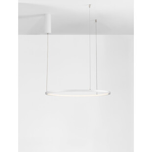 Lampa Wisząca Cirkel LED - Nowoczesna, Okrągła, Biała | Decolab24