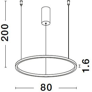 Lampa Wisząca LED Cirkel 80cm - Nowoczesny Design | Decolab24