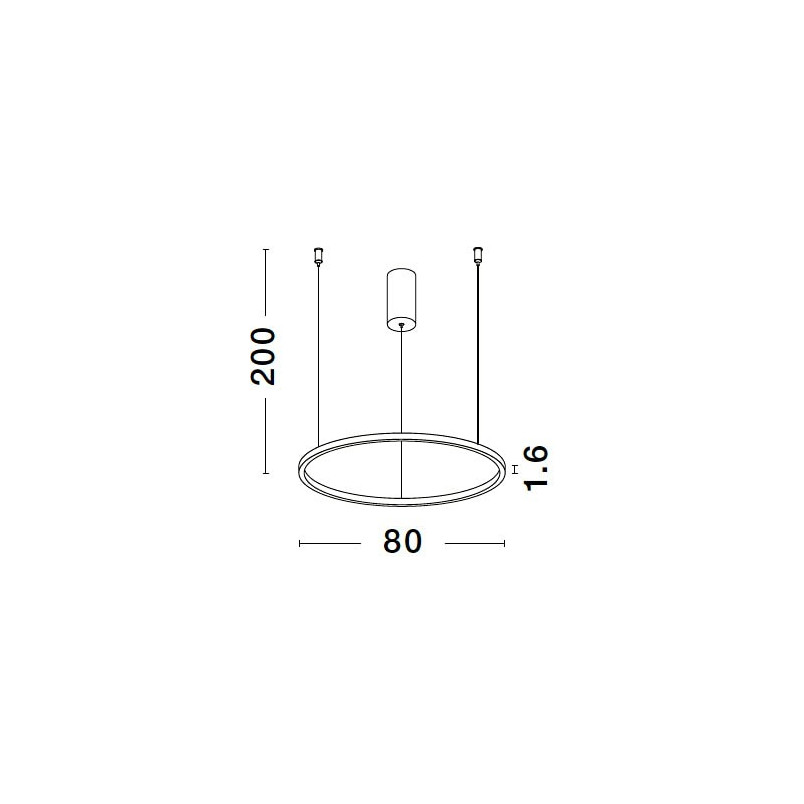 Lampa Wisząca LED Cirkel 80cm - Nowoczesny Design | Decolab24