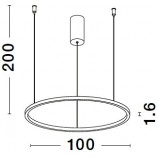 Lampa Wisząca Cirkel LED - Nowoczesny Design | Decolab24