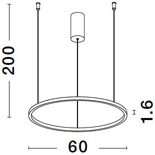 Lampa wisząca LED Cirkel - nowoczesny design | Decolab24