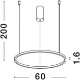 Lampa wisząca LED Cirkel - nowoczesny design | Decolab24