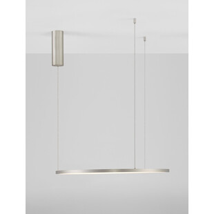 Lampa wisząca nowoczesna okrągła Cirkel LED 60cm szczotkowane srebro