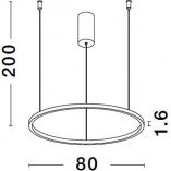 Lampa wisząca LED Cirkel - nowoczesny design | Decolab24