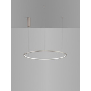 Lampa wisząca nowoczesna okrągła Cirkel LED 80cm szczotkowane srebro