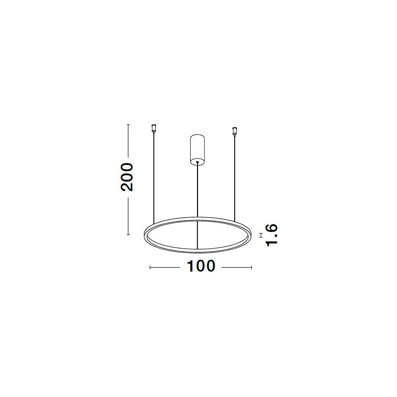 Lampa wisząca LED Cirkel | Nowoczesny design, 100cm