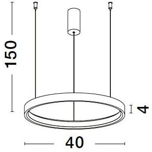 Lampa Wisząca Bunder LED Złota | Decolab24