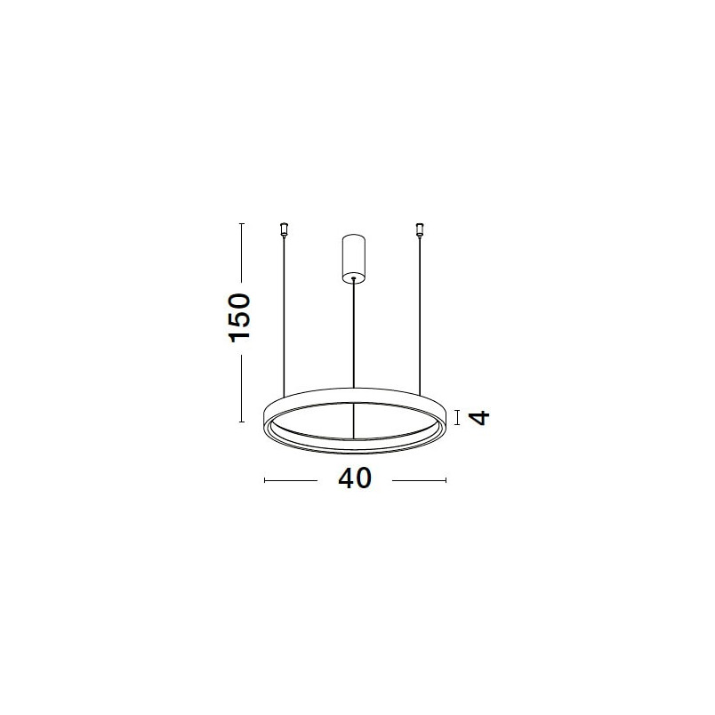 Lampa Wisząca Bunder LED Złota | Decolab24