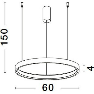 Lampa Wisząca LED Bunder - Złoto Szczotkowane | Decolab24