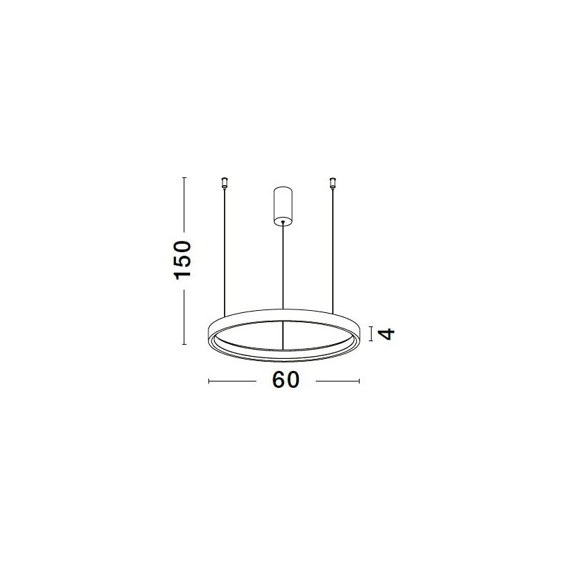 Lampa Wisząca LED Bunder - Złoto Szczotkowane | Decolab24