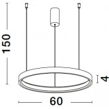 Lampa wisząca LED Bunder - nowoczesny design | Decolab24