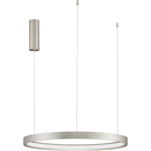 Lampa wisząca okrągła Bunder LED 60cm szczotkowane srebro