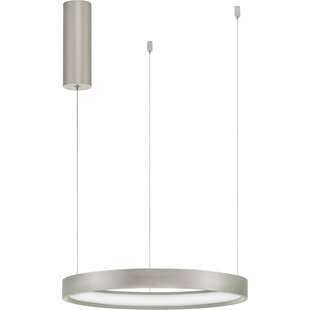Lampa wisząca okrągła Bunder LED 40cm szczotkowane srebro