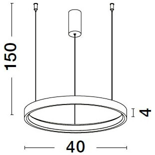 Lampa wisząca LED Bunder - Srebrna, Okrągła | Decolab24