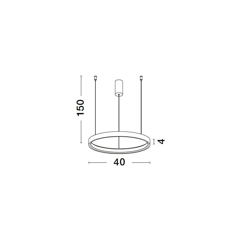 Lampa wisząca LED Bunder - Srebrna, Okrągła | Decolab24