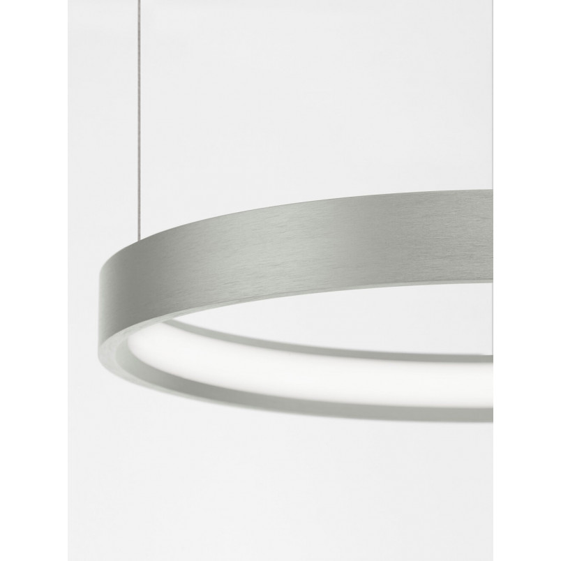 Lampa wisząca LED Bunder - Srebrna, Okrągła | Decolab24