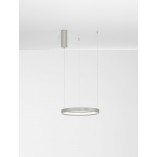 Lampa wisząca LED Bunder - Srebrna, Okrągła | Decolab24
