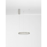 Lampa wisząca LED Bunder - Srebrna, Okrągła | Decolab24