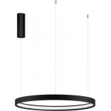 Lampa wisząca okrągła Bunder LED 60cm czarna