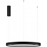 Lampa wisząca okrągła Bunder LED 60cm czarna