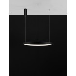 Lampa wisząca okrągła Bunder LED 60cm czarna