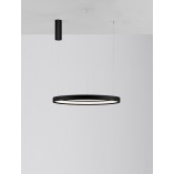 Lampa wisząca okrągła Bunder LED 60cm czarna