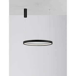 Lampa wisząca okrągła Bunder LED 60cm czarna