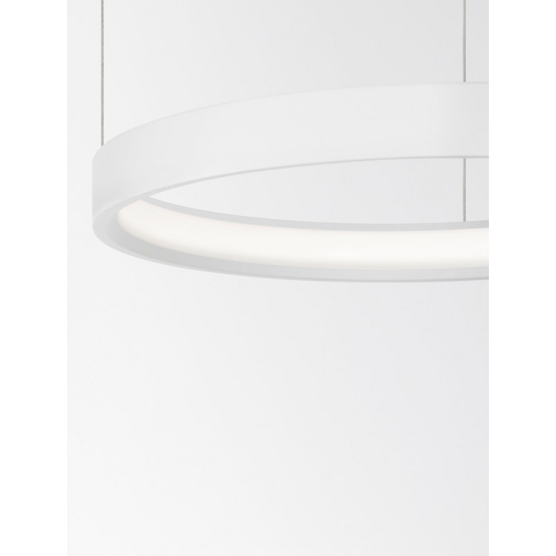 Lampa Wisząca LED Bunder 40cm Biała - Nowoczesny Design