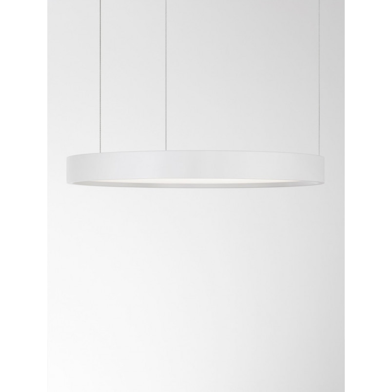 Lampa Wisząca LED Bunder 40cm Biała - Nowoczesny Design