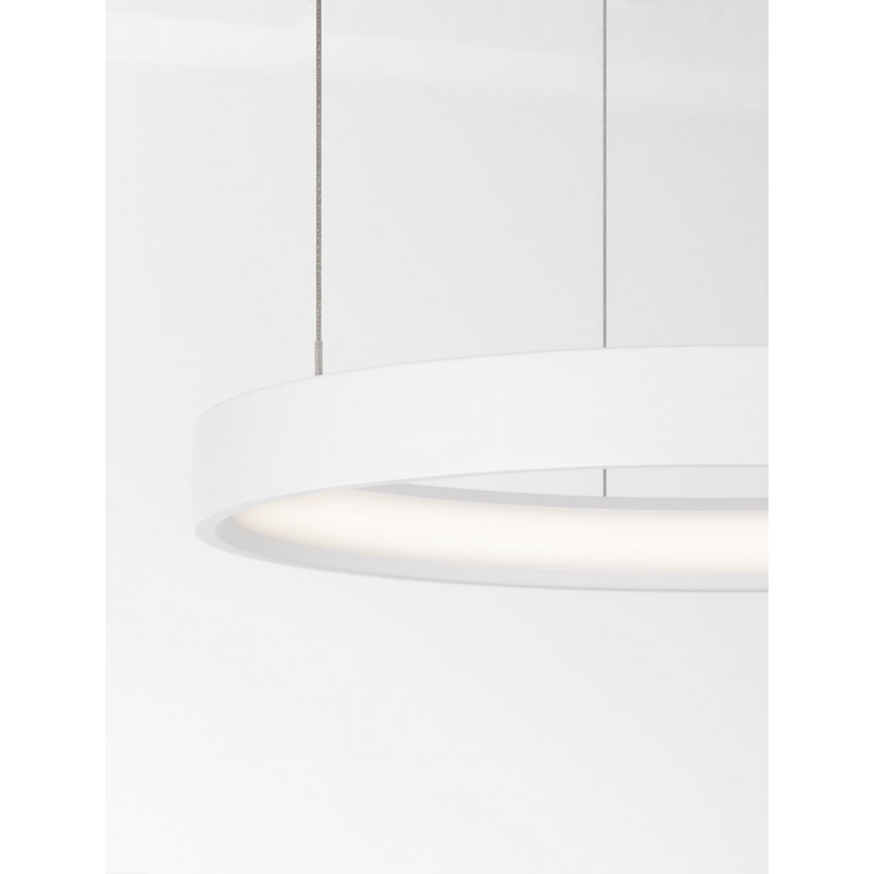 Lampa Wisząca LED Bunder 40cm Biała - Nowoczesny Design