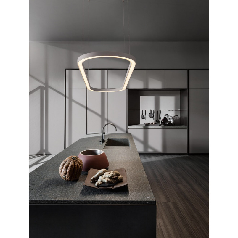 Lampa wisząca LED Ovalis 120cm biała | Decolab24