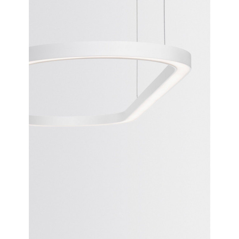 Lampa wisząca LED Ovalis 120cm biała | Decolab24