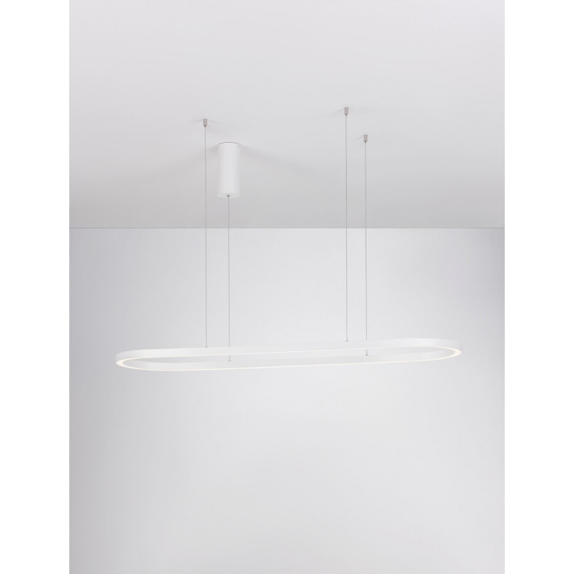 Lampa wisząca LED Ovalis 120cm biała | Decolab24