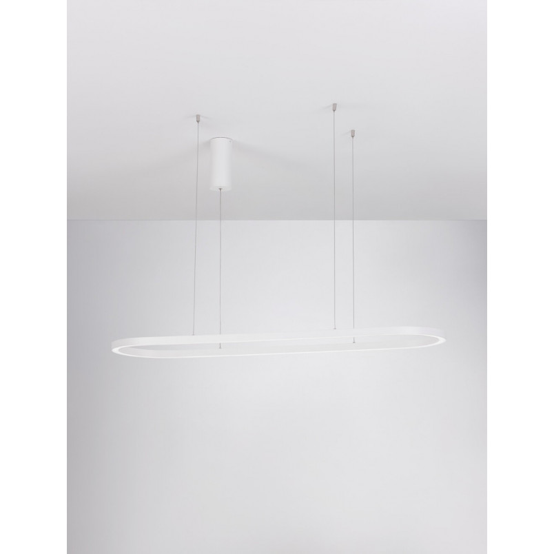 Lampa wisząca LED Ovalis 120cm biała | Decolab24