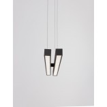 Lampa wisząca Cross LED czarna | Nowoczesne oświetlenie Decolab24
