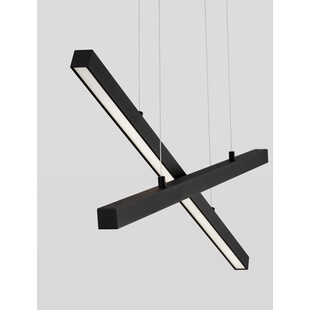 Lampa wisząca Cross LED czarna | Nowoczesne oświetlenie Decolab24