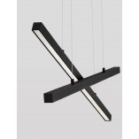 Lampa wisząca Cross LED czarna | Nowoczesne oświetlenie Decolab24