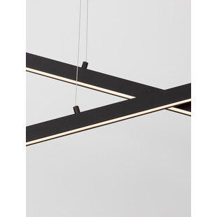 Lampa wisząca Cross LED czarna | Nowoczesne oświetlenie Decolab24