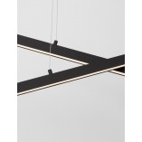 Lampa wisząca Cross LED czarna | Nowoczesne oświetlenie Decolab24
