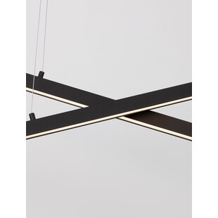Lampa wisząca Cross LED czarna | Nowoczesne oświetlenie Decolab24