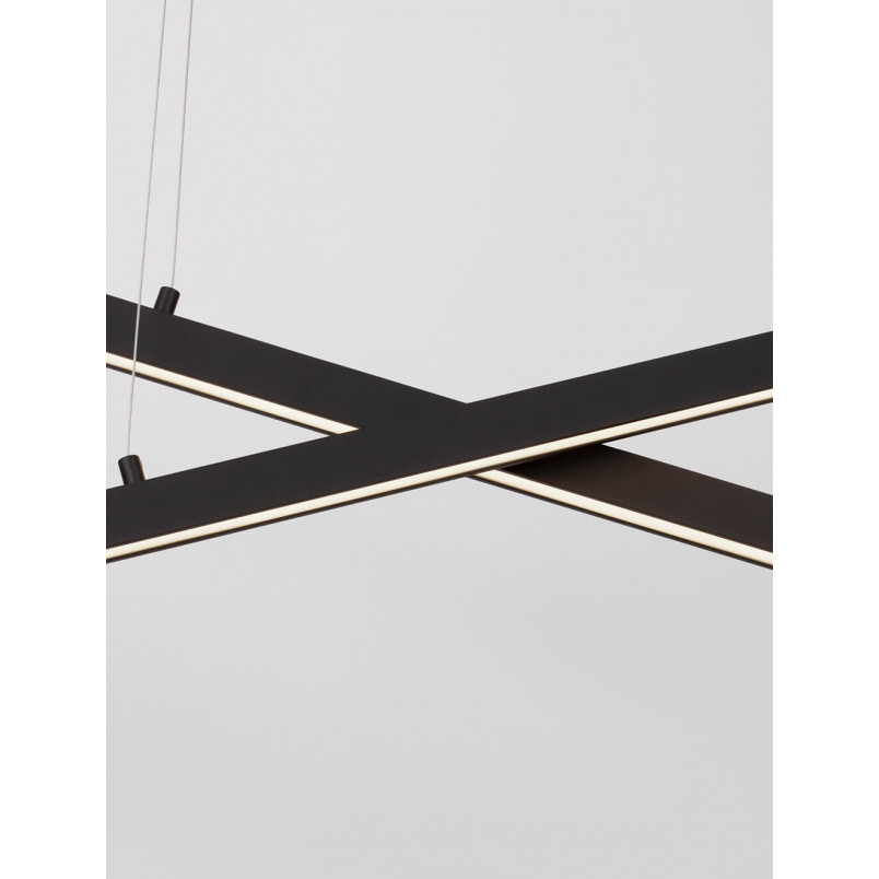 Lampa wisząca Cross LED czarna | Nowoczesne oświetlenie Decolab24