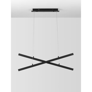 Lampa wisząca Cross LED czarna | Nowoczesne oświetlenie Decolab24