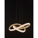Lampa wisząca glamour mosiężna z kryształkami | Decolab24