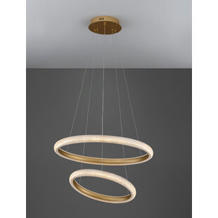 Lampa wisząca glamour mosiądz z kryształkami | Decolab24