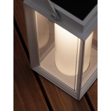 Lampa ogrodowa solarna na stół Unus LED biała  - oświetlenie tarasu i balkonu