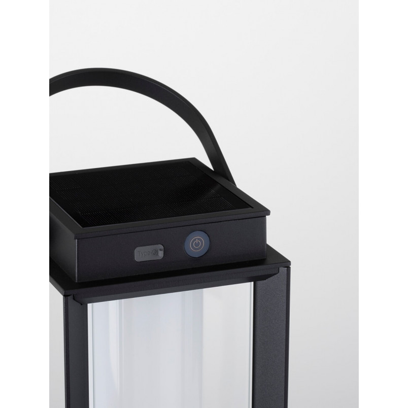 Lampa Ogrodowa Solarna UNUS LED Czarna | Decolab24