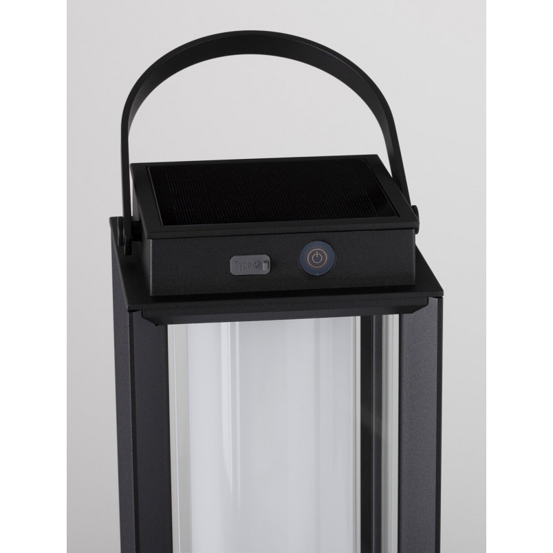 Lampa Ogrodowa Solarna UNUS LED Czarna | Decolab24